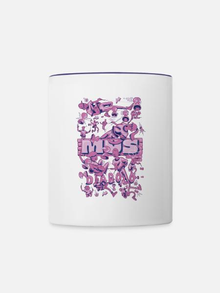 MUS Diabolo MAD URBAN SKILLZ - Tasse zweifarbig - Weiß/Kobaltblau