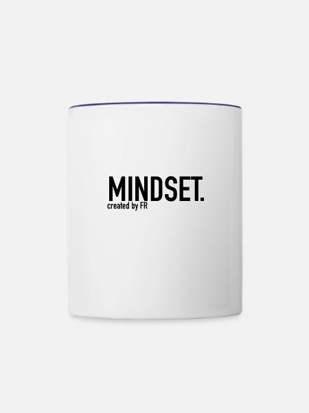 MINDSET. - Tasse zweifarbig - Weiß/Kobaltblau
