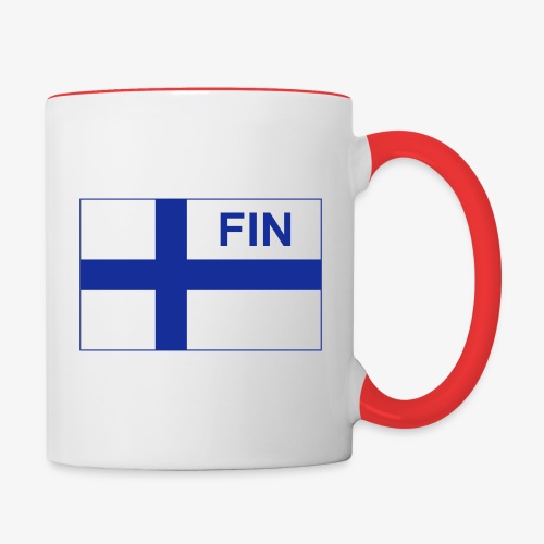 Finnish Tactical Flag FINLAND - Soumi - FIN - Tvåfärgad mugg