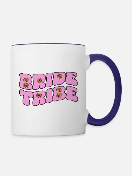 Bride Tribe - Tasse zweifarbig - Weiß/Kobaltblau