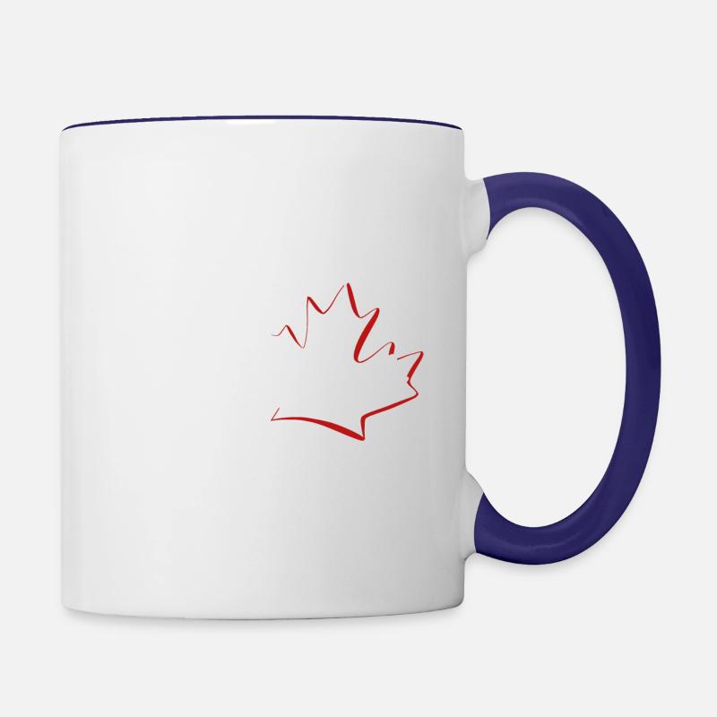 Vancouver Maple Leaf - Tasse zweifarbig - Weiß/Kobaltblau