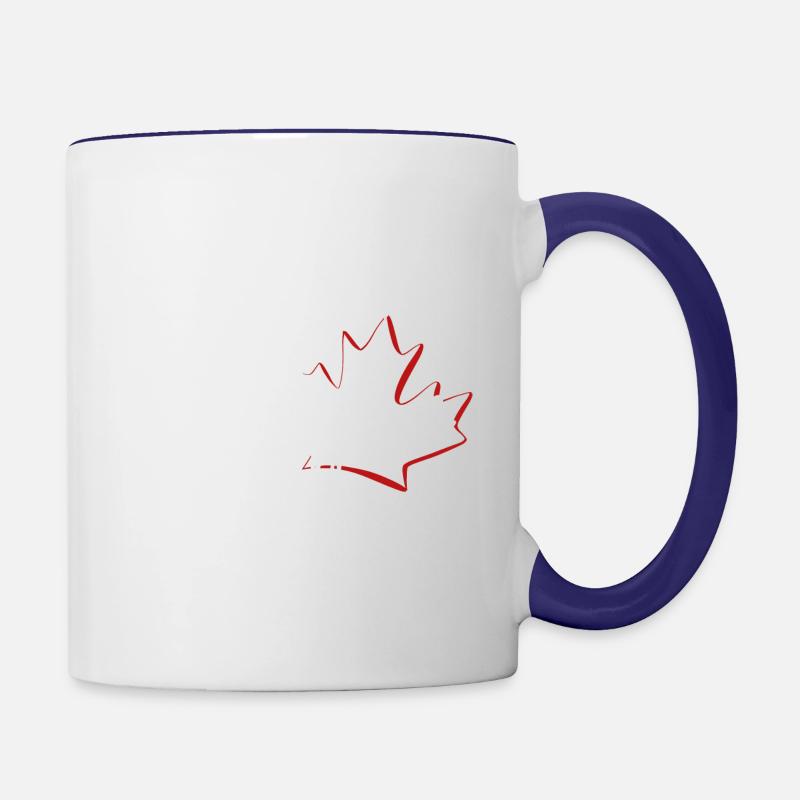 Vancouver, Canada - Mug contrasté - blanc/bleu cobalt