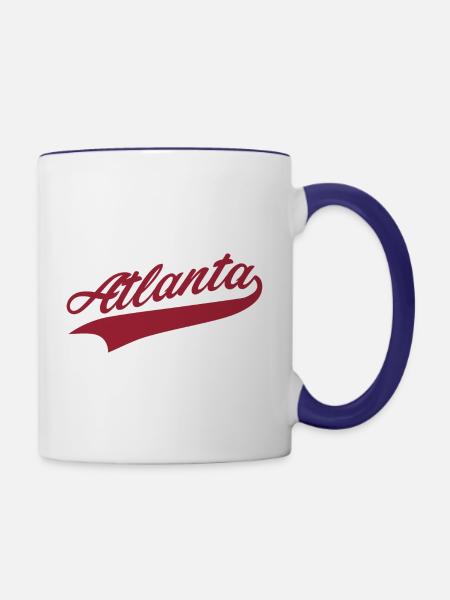 atlanta - Tasse zweifarbig - Weiß/Kobaltblau