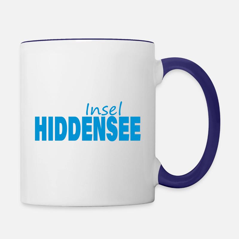 HIDDENSEE - Tasse zweifarbig - Weiß/Kobaltblau
