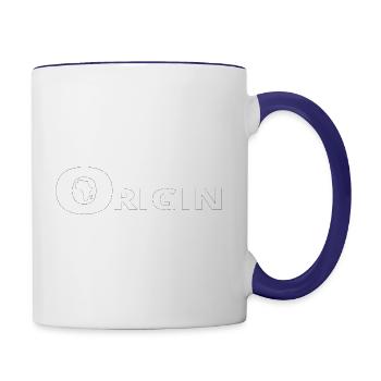 ORIGIN AFRICA - Contrasting Mug - white/cobalt blue - Right