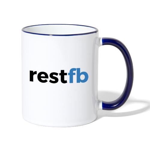 RestFB logo black - Contrasting Mug