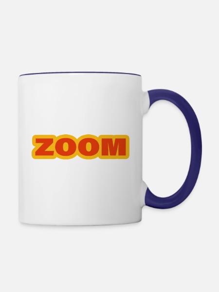 ZOOM - Tasse zweifarbig - Weiß/Kobaltblau
