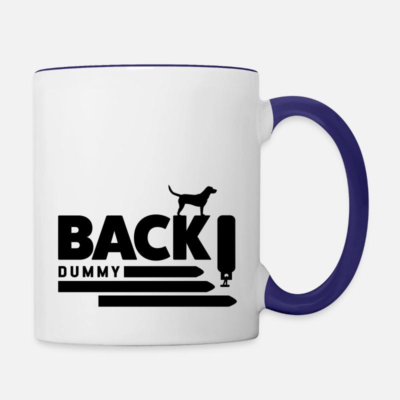 Back! - Tasse zweifarbig - Weiß/Kobaltblau