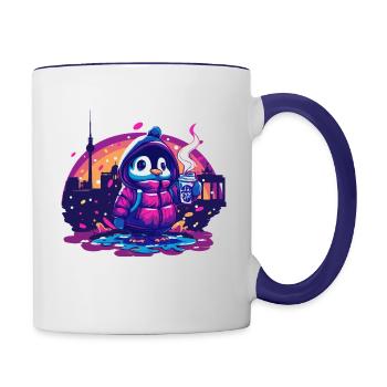 Berlin Winter Survivor - Tasse zweifarbig - Weiß/Kobaltblau - Rechts