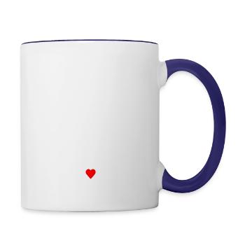 Happy Birthday MAMA wir lieben dich! - Tasse zweifarbig - Weiß/Kobaltblau - Rechts