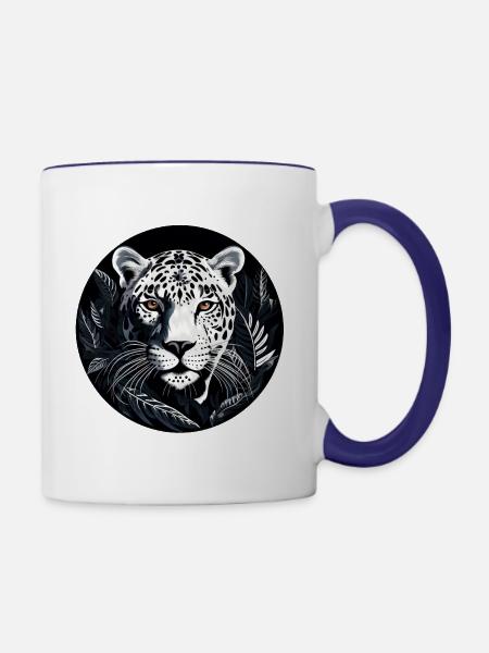 Jaguar - Tasse zweifarbig - Weiß/Kobaltblau