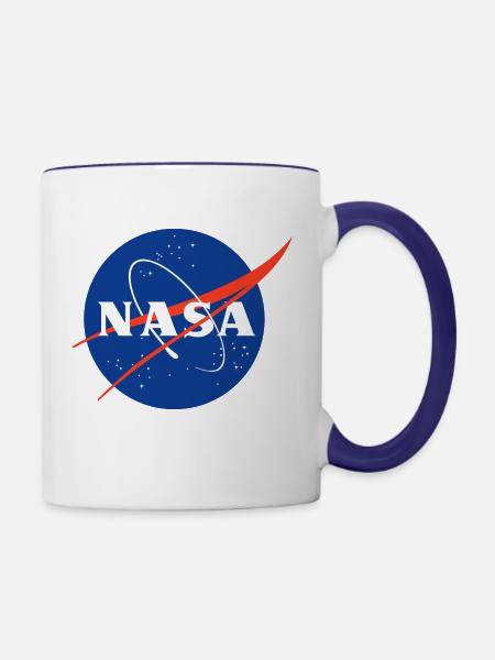 NASA Classic Logo - Tasse zweifarbig - Weiß/Kobaltblau