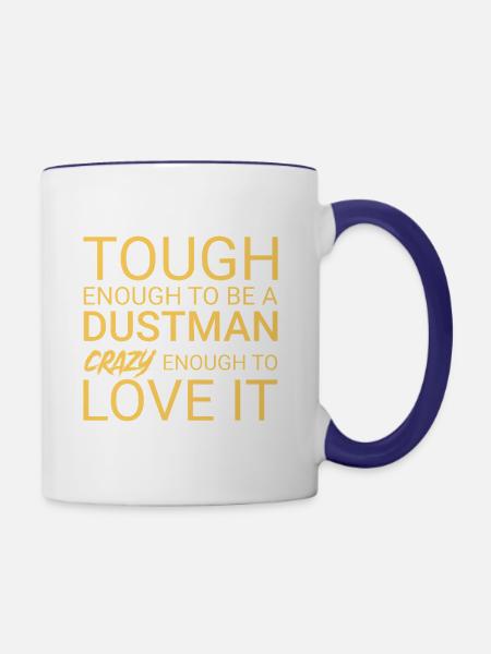 Dustman Crazy - Tasse zweifarbig - Weiß/Kobaltblau