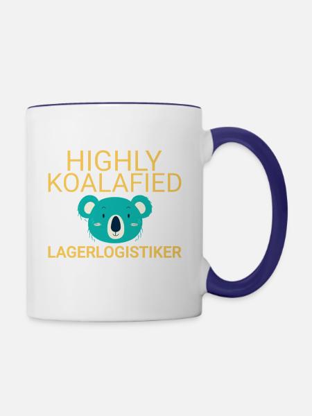 Lagerlogistiker Koalafied - Tasse zweifarbig - Weiß/Kobaltblau