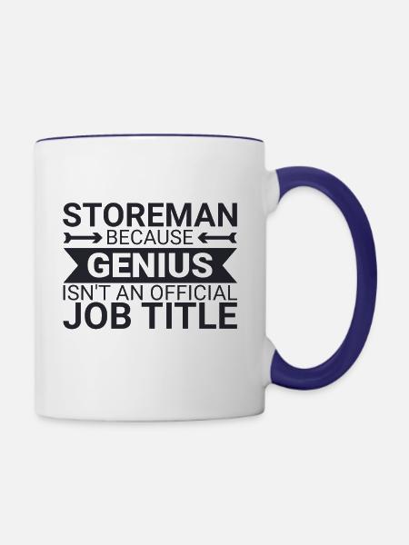 Storeman Genius - Tasse zweifarbig - Weiß/Kobaltblau