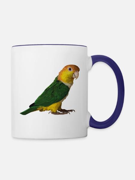 caique - Tasse zweifarbig - Weiß/Kobaltblau