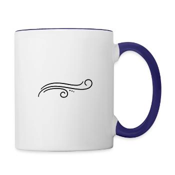 Ornament - Contrasting Mug - white/cobalt blue - Right