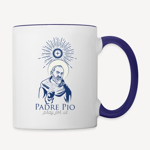 PADRE PIO PRAY FOR US - Contrasting Mug