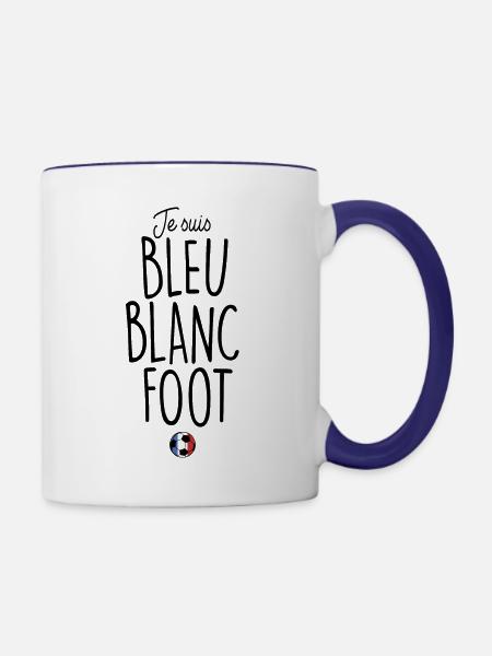 BLAUER WEISSER FUSS - Tasse zweifarbig - Weiß/Kobaltblau