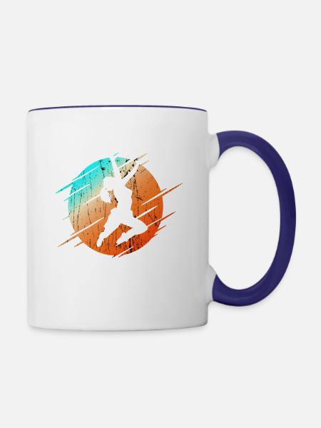 CLIMBING Extremsport Klettern - Tasse zweifarbig - Weiß/Kobaltblau