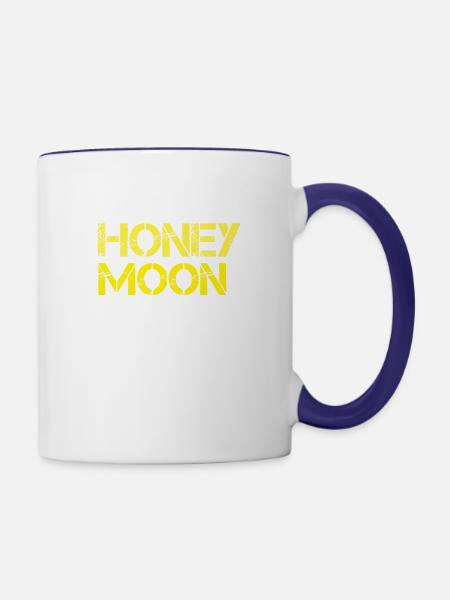 Honey Moon - Tasse zweifarbig - Weiß/Kobaltblau