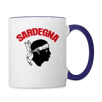 Sardinia Holidays Sardegna Sardinia - Contrasting Mug - white/cobalt blue - Right