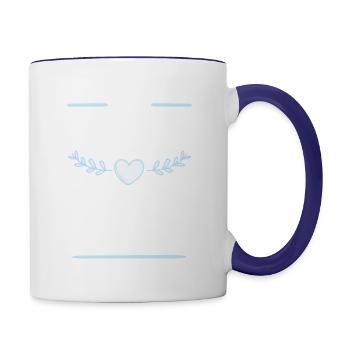 30 Jahre verheirtatet 30. Hochzeitstag - Tasse zweifarbig - Weiß/Kobaltblau - Rechts