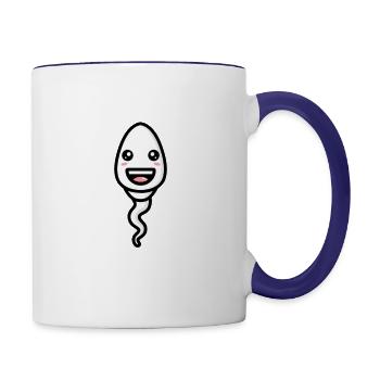 Il y a 50 ans 50 ans le plus rapide 50e anniversaire - Mug contrasté - blanc/bleu cobalt - Droite