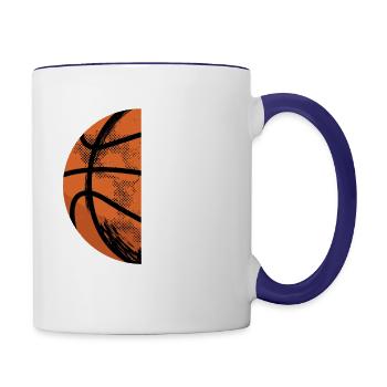 Basketball Dad - Contrasting Mug - white/cobalt blue - Right