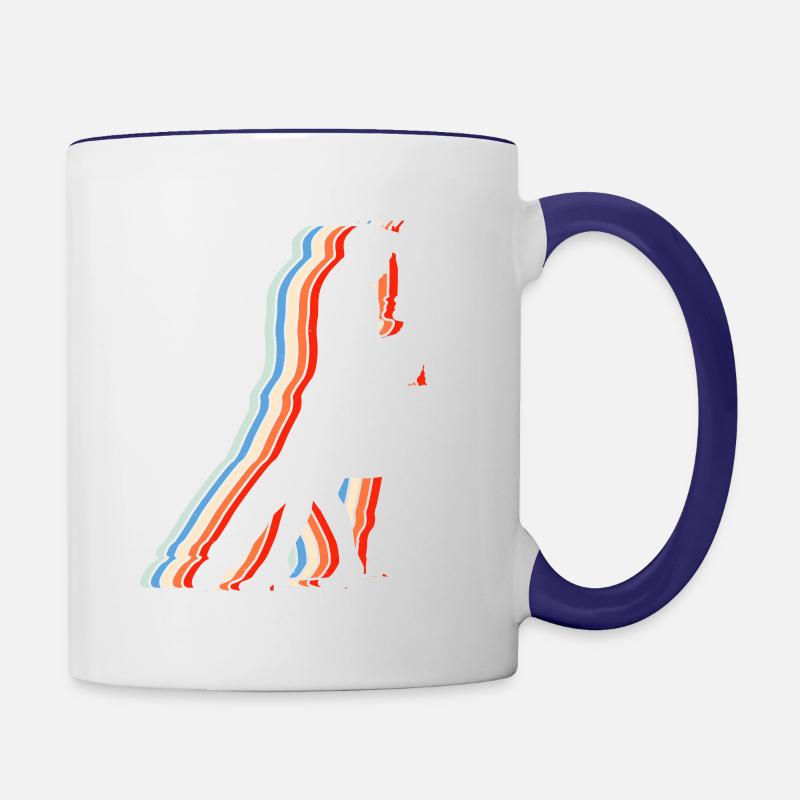 Danse de salon Danse de couple - Mug contrasté - blanc/bleu cobalt