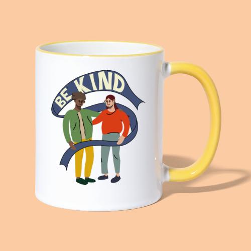 Be kind - spreadpeace - Contrasting Mug