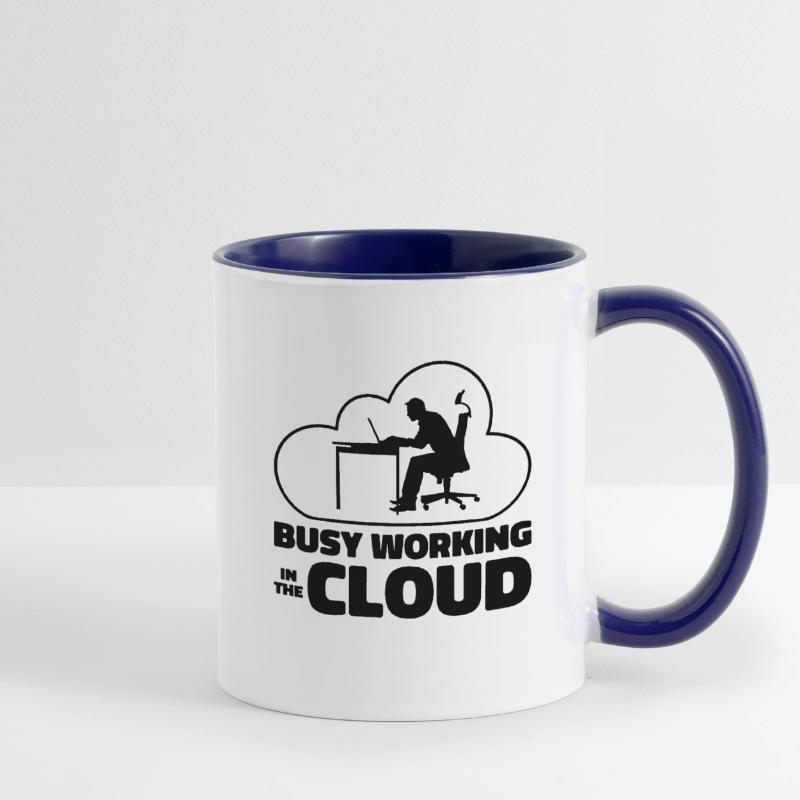 Cloud Computing Programmierer Kodierung Tasse zweifarbig