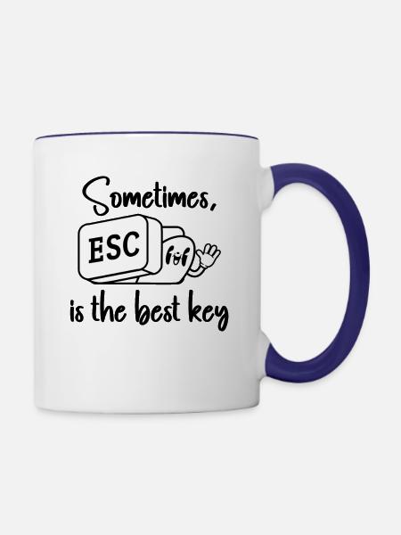 Software-Ingenieur Computer Schlüssel - Tasse zweifarbig - Weiß/Kobaltblau