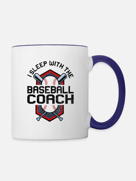 Baseball-Trainerin Ehefrau Berufstätige Mutter - Tasse zweifarbig - Weiß/Kobaltblau