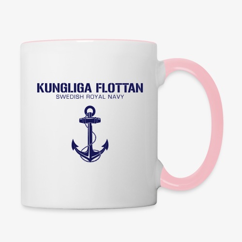 Kungliga Flottan - Swedish Royal Navy - ankare - Tvåfärgad mugg