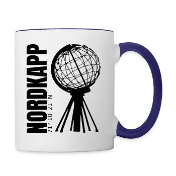 Nordkapp # Nordkap # North Cape - Tasse zweifarbig - Weiß/Kobaltblau - Rechts