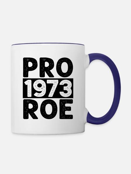 Pro 1973 Roe - Tasse zweifarbig - Weiß/Kobaltblau