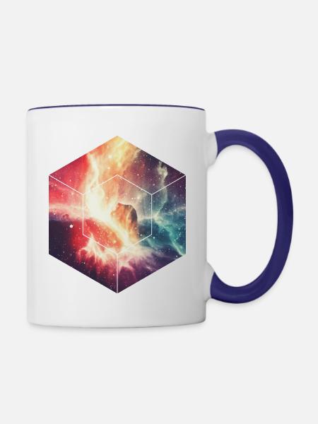 Innerer Frieden - Tasse zweifarbig - Weiß/Kobaltblau