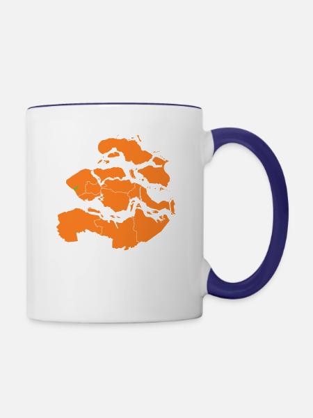 Zeeland Zoutelande - Tasse zweifarbig - Weiß/Kobaltblau