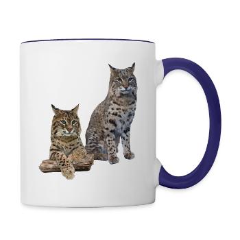 Lynx - Mug contrasté - blanc/bleu cobalt - Droite