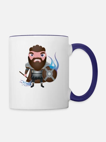 Eric - Tasse zweifarbig - Weiß/Kobaltblau