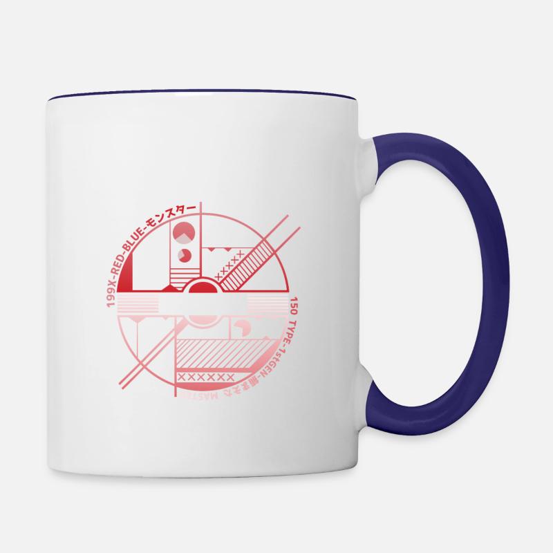 Style K Pop - Mode K-Pop - Mug contrasté - blanc/bleu cobalt