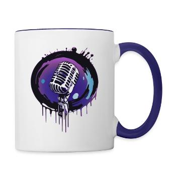 Microphone - Contrasting Mug - white/cobalt blue - Right
