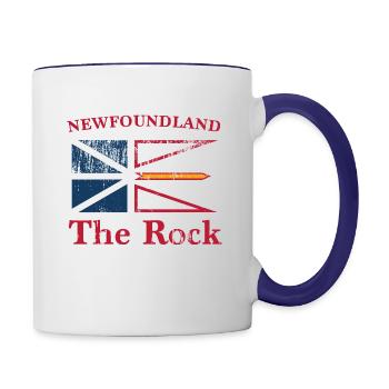 Newfoundland Flag - Contrasting Mug - white/cobalt blue - Right