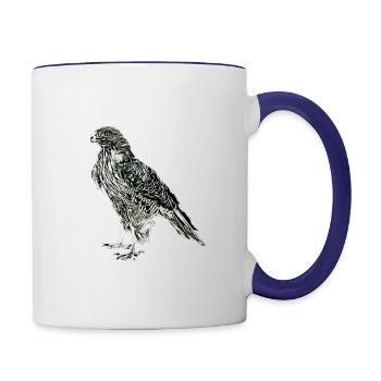Falke - Tasse zweifarbig - Weiß/Kobaltblau - Rechts