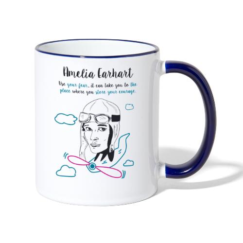 Amelia Earhart - Contrasting Mug