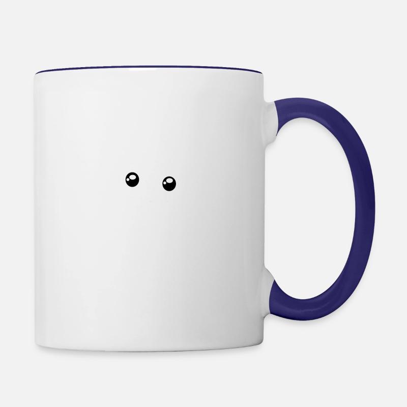 panda - Mug contrasté - blanc/bleu cobalt