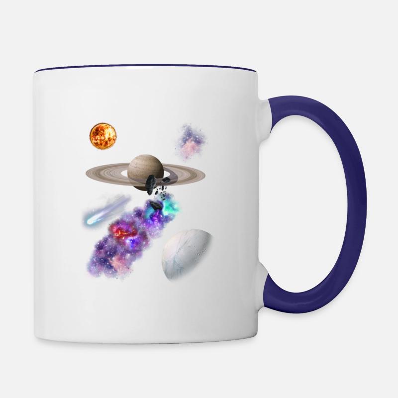 Space - Contrasting Mug - white/cobalt blue
