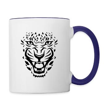 Tiger - Contrasting Mug - white/cobalt blue - Right
