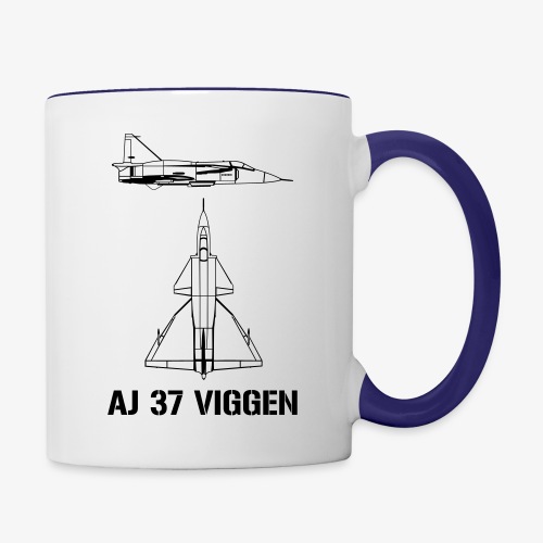 AJ 37 VIGGEN - Tvåfärgad mugg
